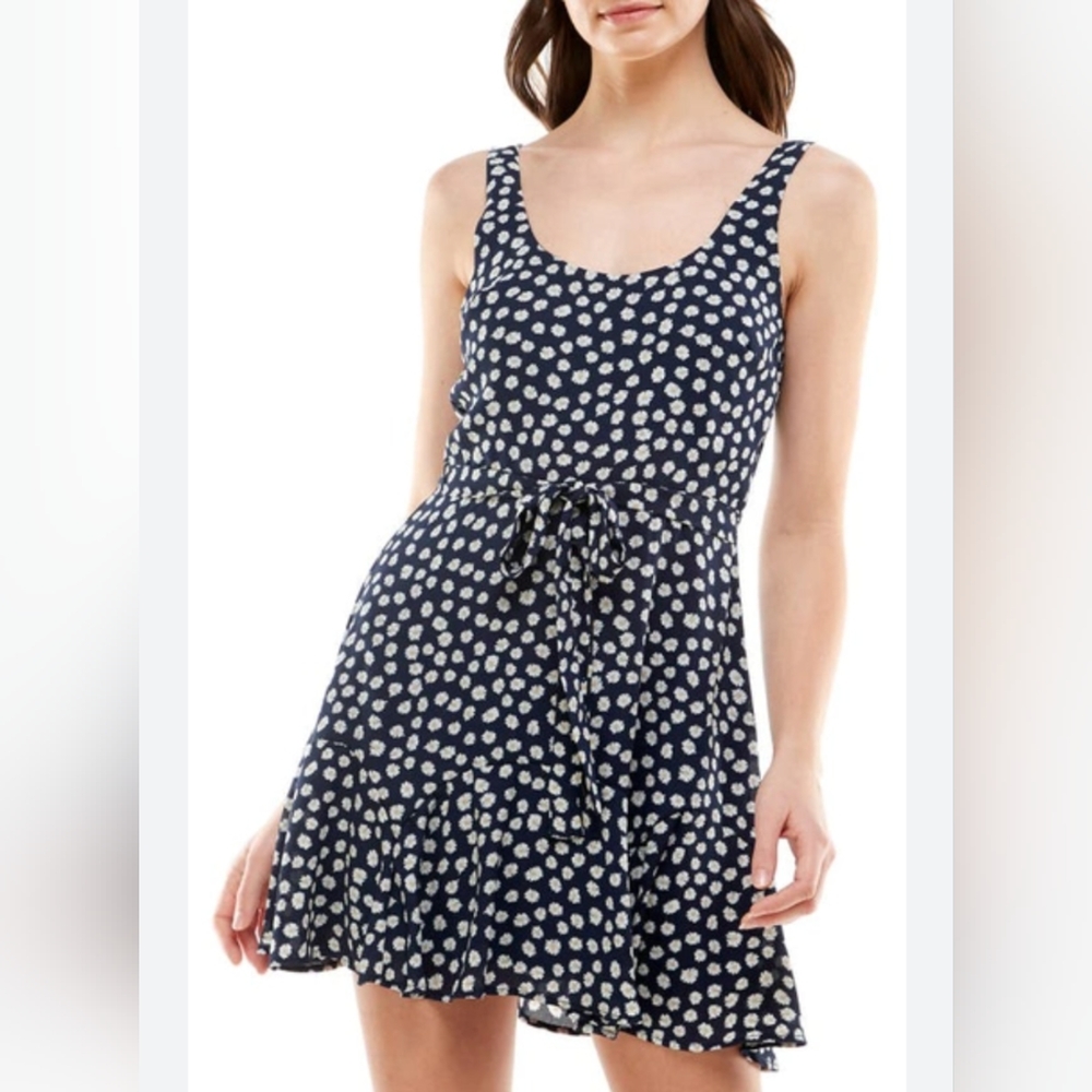 Blue daisy mini dress